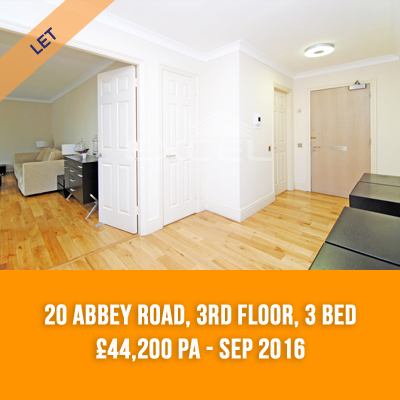 (10) 20 ABBEY ROAD, 3RD FLOOR, 3-BED £44,200 PA - SEP 16