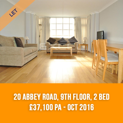 (14) 20 ABBEY ROAD, 9TH FLOOR, 2-BED £37,100 PA - OCT 16