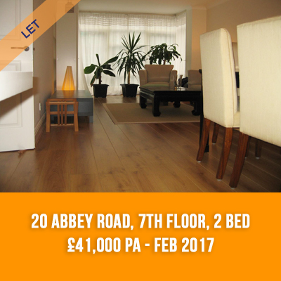(16) 20 ABBEY ROAD, 7TH FLOOR, 2-BED £41,000 PA - FEB 17