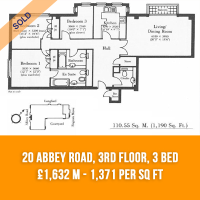 (18) 20 ABBEY ROAD, 3RD FLOOR, 3-BED £1.632 M - £1371 PER SQ FT