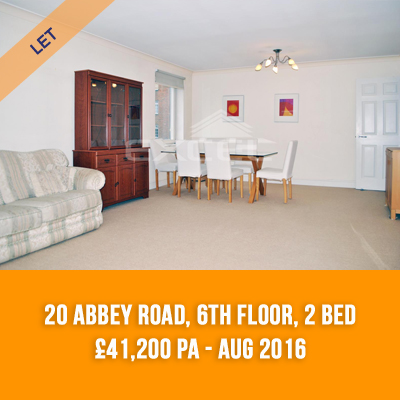 (9) 20 ABBEY ROAD, 6TH FLOOR, 2-BED £41,400 PA - AUG 16